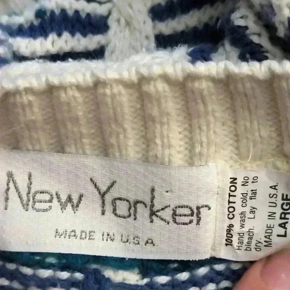 Vintage 90s Chunky Knit Sweater by New Yorker- L - Picture 7 of 7